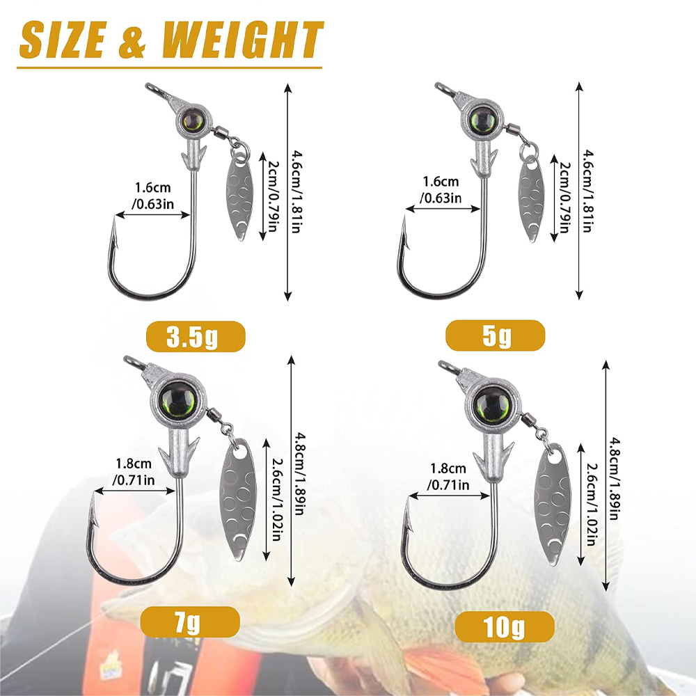 8 sztuk haczyki wędkarskie z g – Fishing Hook Size recenzja i cena