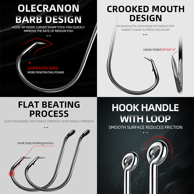 ShareShark 50 szt./pudełko 738 – Fishing Hook Circle recenzja i cena