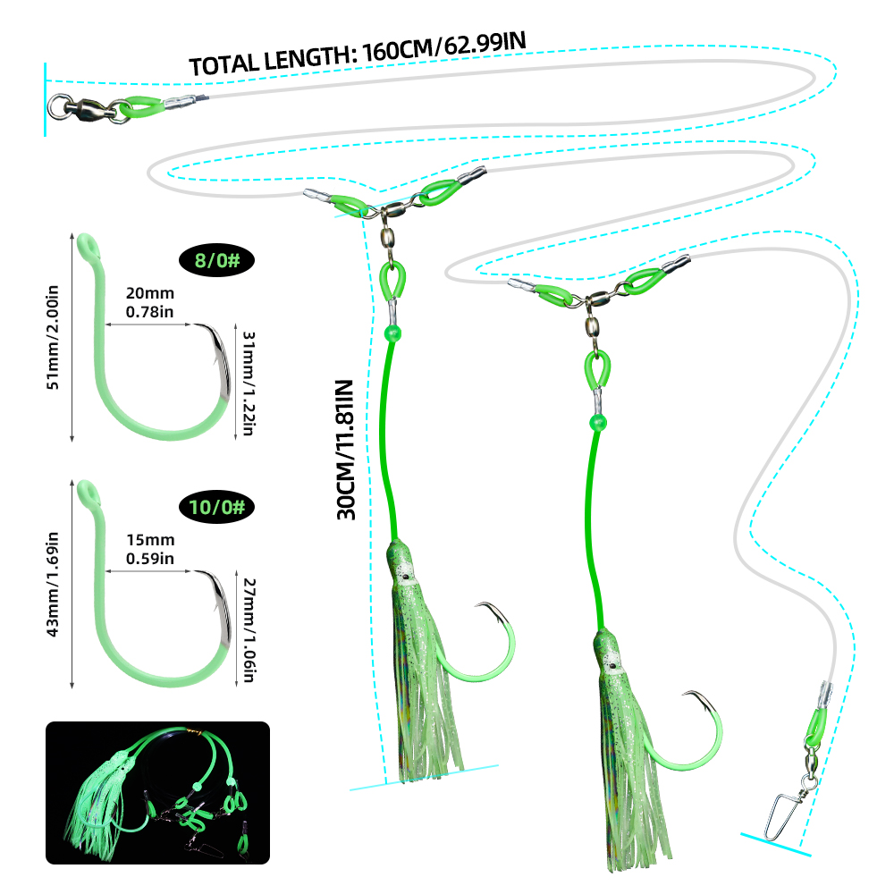 ZYZHE 1 szt. Zestawy do głębok – Fishing Hook Circle recenzja i cena